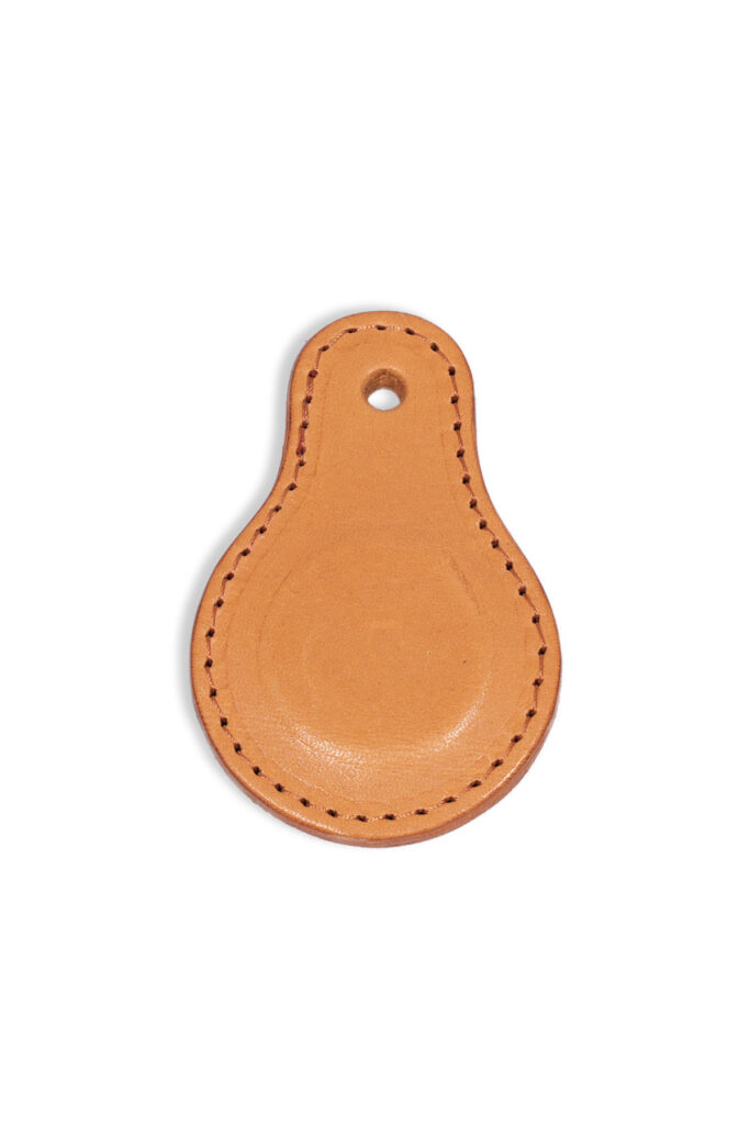 Birdie Magnet aus Echtleder in Beige